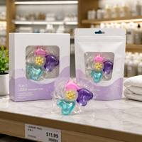 Capsules de lessive personnalisées avec étiquette privée, 8-12 g, nouvelle formule |   Idéal pour les cadeaux 5-en-1 |   Parfum Personnalisé |   Cadeau de Noël OEM