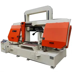 Cnc Automatic Band Sawing Cutting Machine Plc Control Horizontal Industrial Metal Band Saw Machine