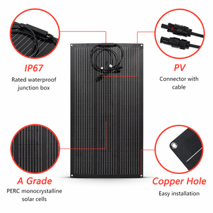 <span class=keywords><strong>Panneau</strong></span> <span class=keywords><strong>solaire</strong></span> flexible imperméable <span class=keywords><strong>300w</strong></span> Sunpower monocristallin, <span class=keywords><strong>panneau</strong></span> PV spécialisé <span class=keywords><strong>pour</strong></span> une utilisation hors route et marine - Product Image 2