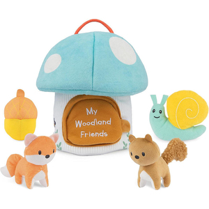 Jouets hochets personnalisés en peluche pour bébés, ensemble de hochets doux en forme d'animaux de la ferme pour nouveau-nés, développement sensoriel manuel pour nourrissons, Pâques - Product Image 5