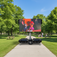 Camion publicitaire mobile extérieur JCT EF4W avec écran LED P3/P4/P5 pour mur vidéo publicitaire pour événements de Noël