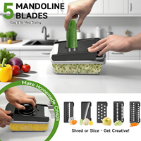 Logo personnalisé, 15 pièces en 1, outils multifonctionnels pour fruits et légumes, trancheuse à oignon manuelle, trancheuse à légumes, hachoir à aliments et légumes