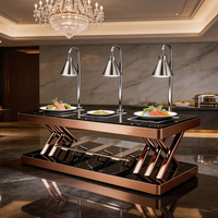 Table de Buffet Mobile Multifonctionnelle Personnalisable – Module pour Hôtels, Restaurants, Buffets Extérieurs, Chariot de Restauration avec Chauffage Électrique Facile