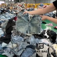 Vêtements d'été d'occasion pour femmes en gros – Shorts en jean usagés, jeans décontractés, styles variés, tendance, haute qualité, friperie en vrac