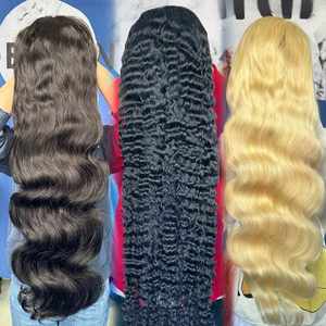 Perruques de cheveux naturels vietnamiens bruts 15A, sans colle, avec dentelle frontale HD complète, perruques frontales en dentelle HD avec cheveux indiens bruts alignés sur les cuticules - Product Image 3