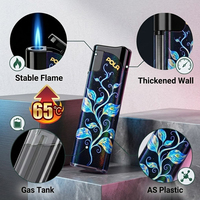 Briquet en plastique coupe-vent OEM certifié CPSC, torche 3D personnalisable avec logo, vente en gros, rechargeable, pour magasins de tabac