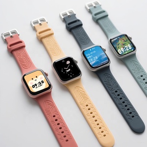 Custom Universal Smartwatch <strong>Strap</strong> Sport Silicone <strong>Strap</strong> With Silver Buckle 20Mm 22Mm Silicone <strong>Strap</strong> For Samsung Galaxy Watch - Product Image 1