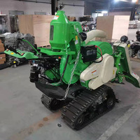 Wishope Mini moissonneuse-batteuse de riz avec moteur et moteur pour les petits agriculteurs
