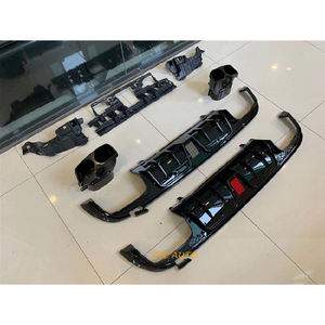 Difusor trasero clase C W205 para Mercedes Benz W205 C300 C250 <span class=keywords><strong>C220</strong></span> difusor de parachoques trasero labio <span class=keywords><strong>2014</strong></span> 2016 2019 - Product Image 2