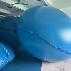 Hongcheng <b>Inflatable</b> <b>Pool</b> Pillow 4x4 Inches Blue PVC Float <b>For</b> Beach Summer Use - Product Image 3