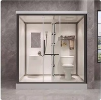 Fabricant Professionnel de Toilettes Portables de Luxe, Salle de Bain Préfabriquée Intégrée avec Séparation Humide/Sèche pour Cabine Hospitalière