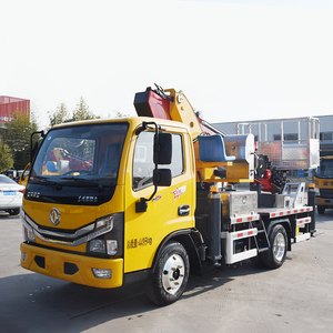 Lugong <span class=keywords><strong>21m</strong></span> 27m 28m Camion Hydraulique Monté Aérien Télescopique Seau Camion Boom Lift Aérien Manlift Travail Plate-Forme Camion - Product Image 2