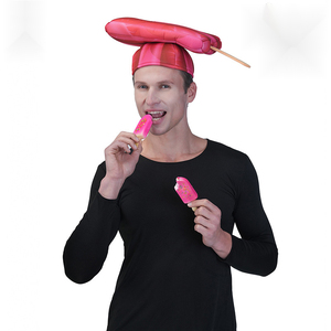 All'ingrosso nuovo uomo donna divertente divertente cappello di anguria cappelli di Halloween Performance sceniche maschera Costume per ruolo <span class=keywords><strong>Paly</strong></span> - Product Image 2