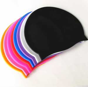 Gorros de Natación Planos de Silicona Personalizados con Logotipo, ODM y OEM, 45g para Niños, 50g, 55g, 60g para Adultos, Superficie Brillante y Mate - Product Image 2
