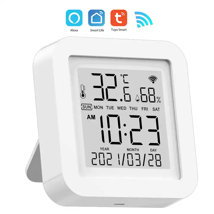 Tuya Wifi Temperature Humidity Sensor Smart Life App Monitor Smart