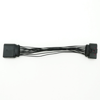 Kit automobile pour phares : Faisceau de câblage avec connecteur adaptateur 14 broches à isolation PVC et cœur en cuivre gris personnalisé, avec fiche de raccordement à double extrémité