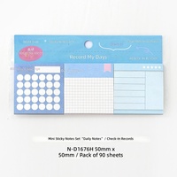 Juego de Mini Notas Adhesivas, Notas Diarias, Planificador Simple, Lista de Tareas, Notas de Estudio, Notas Adhesivas Reutilizables