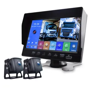 7 pulgadas 1080P IPS Monitor IP68 Cámara de visión nocturna impermeable Conducción Grabadora de video digital MP5 DVR 2CH