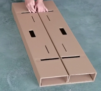 Table ondulé en papier écologique, meuble pliable en carton, bricolage, offre spéciale