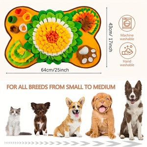 Vente chaude Pet Snuffle Mat Jouet <span class=keywords><strong>Chat</strong></span> <span class=keywords><strong>Chien</strong></span> Reniflant Tapis Pet Formation Lavable Caché Nourriture <span class=keywords><strong>Puzzle</strong></span> Jouets Slow Food Interactive <span class=keywords><strong>Chien</strong></span> Jouet - Product Image 3