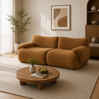 32D Hochdichte Schaumstoff-Stoff-Kompressions-Sofagarnitur mit ausziehbarem Bett, modular, L-förmig für das Wohnzimmer