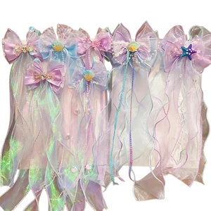 Aksesoris Rambut Putri Duyung untuk Anak Perempuan, Jepit Rambut Pita Kupu-kupu, Bando untuk Anak-anak, Kepang Musim Panas, Grosir, Custom - Product Image 1
