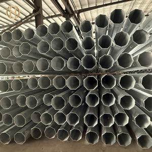 Palo d'acciaio galvanizzato di elettricità con il rivestimento amichevole di Eco per l'infrastruttura di energia verde proietta materiale elettrico - Product Image 3