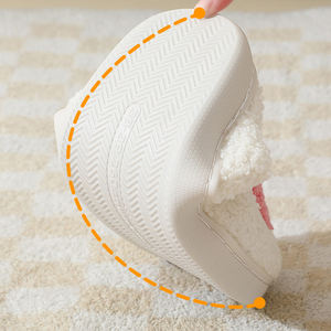 Pantoufles Ghost Fuzzy Cozy Furry Plush Slipper Fur Home Pantoufles pantufas pantoufles Zapatillas de felpa été femme pantoufles coton - Product Image 2