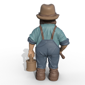 Statues de gnome de travailleur en résine personnalisables pour décorations de jardin figurines de gnome en résine avec pelle - Product Image 4