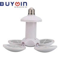 FOCO LED 40W Lámpara de UFO de Fútbol Plegado, Foco de 360 Grados E27, Bombilla Plegable con Chip LED B22, Lamparas para Hoteles