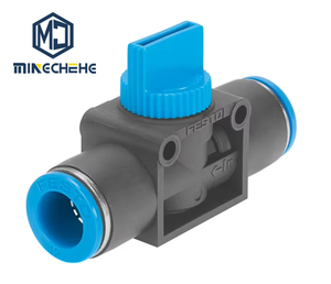 วาล์วปิดลมแบบแมนนวล HE-3-QS-10 153477 ท่อขนาด 10 มม. ข้อต่อแบบเร็ว วาล์วควบคุมการไหลของอากาศสำหรับระบบอัตโนมัติทางอุตสาหกรรม Mac - Product Image 1