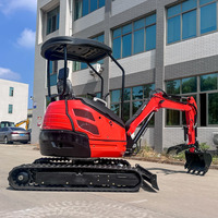 Mini-excavatrice à vendre, excavatrice de haute qualité avec cabine, norme d'émission Euro 5, fonctionnement hydraulique, équipement d'excavation haute performance