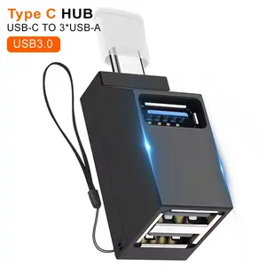 Adaptador Multipuerto USB C HUB Dockteck Expand, Adaptador Multipuerto 5 en 1, Puertos de Datos USB 3,0 para MacBook Pro/Air iPad Pro/Air/Mini 6 y Más