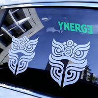 Autocollant de voiture en vinyle personnalisé, autocollant de pare-chocs, autocollant de voiture pour fenêtre de voiture, résistant à l'eau, résistant aux UV, design de logo 3D