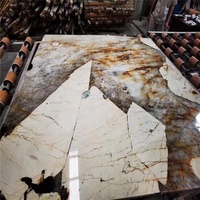 Dalles de quartzite blanc Patagonia, grandes dalles transparentes, sur mesure pour les carreaux de mur et de sol