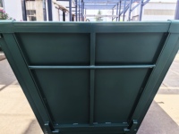 Poubelle à sauter extérieure de taille personnalisable Conteneur à sauter en acier Poubelle à sauter industrielle en acier avec porte
