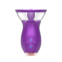 Kovida Wasserdichtes Silikon-Material Massage Sex Klitoris Saugen Lecken Nippel Erwachsenen Mini G-Punkt Frauen Rose Toy Vibrator