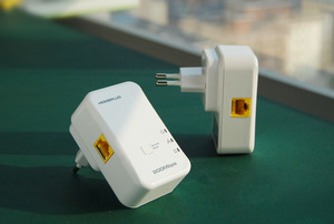 7Inova AV200 QCA6410 HomePlug AV kích thước nhỏ Wallmount Ethernet PLC Adapter hai miếng trong một gói - Product Image 2