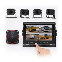 Système de caméra de détection d'angle mort pour piétons avec moniteur DVR 9 pouces pour camions et véhicules utilitaires