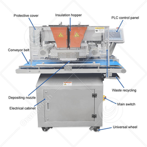 Déposeuse de chocolat de table à une touche, petite machine à chocolat pour truffes au chocolat fourrées - Product Image 2