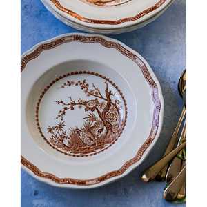 Set of Three Dark Luxury Dinner <b>Plates</b> with Quail <b>Decoration</b> Customizable Crockery Dishes <b>for</b> Coffee Shop - Product Image 2