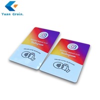 Anpassbare Bedruckbare PVC RFID/NFC Visitenkarte mit Mini-Tag Wasserdichter NTAG213 Chip für Zahlung & Zugangskontrolle