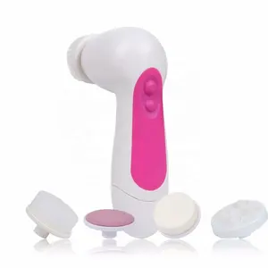 Waterproof Vibration 5 in 1 Electric Facial Cleansing Instrument Multifunction Face Brush Facial Beauty Equipment AE-805C