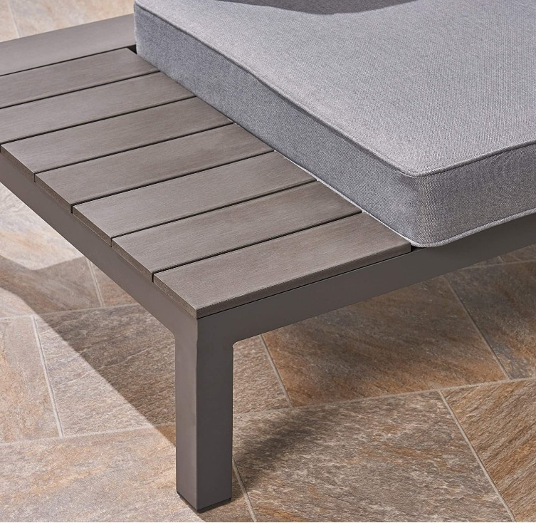 Modern garden aluminium V-shape furniture outside sofa sets