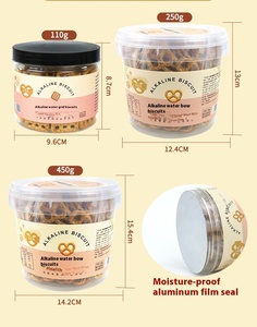 Mặn giòn khỏe mạnh giải trí kiềm cung hình dạng lưới 450g Thùng Bánh quy pretzel Xoắn nút tráng miệng bánh trang trí - Product Image 6