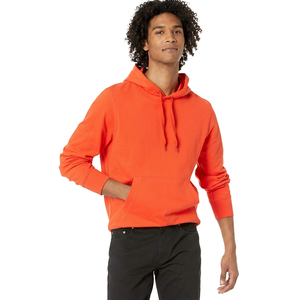 High Quality Polyester/Cotton Blend Men's Regular Fit Pullover Hoodie Winter <b>Thick</b> <b>Fleece</b> Drop Shoulder Custom Print OEM Supply - Product Image 1