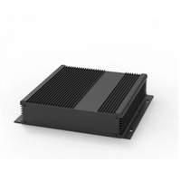 Boîtier en aluminium anodisé Boîtier d'instrument électronique en métal Boîte de jonction Boîtier PCB Boîte à rail Din