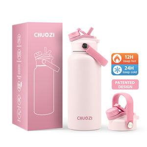 Borraccia Sportiva Senza BPA con Logo Personalizzato, Thermos da Viaggio a Doppia Parete, Bottiglia Termica in Acciaio Inox per Acqua - Product Image 1