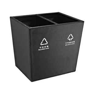 Thân Thiện Với Môi Tái Chế Hình Chữ Nhật Chất Thải <span class=keywords><strong>Bin</strong></span> Mà Không Cần Nắp Cán Bìa Loại Tiết Kiệm Không Gian Thùng Rác Có Thể Cho Khách Sạn Phòng Lưu Trữ - Product Image 1