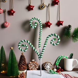 2024 рождественские украшения, разные цвета, в полоску, вьющиеся шарики, бархатные, мятные, рождественские, леденцы - Product Image 2